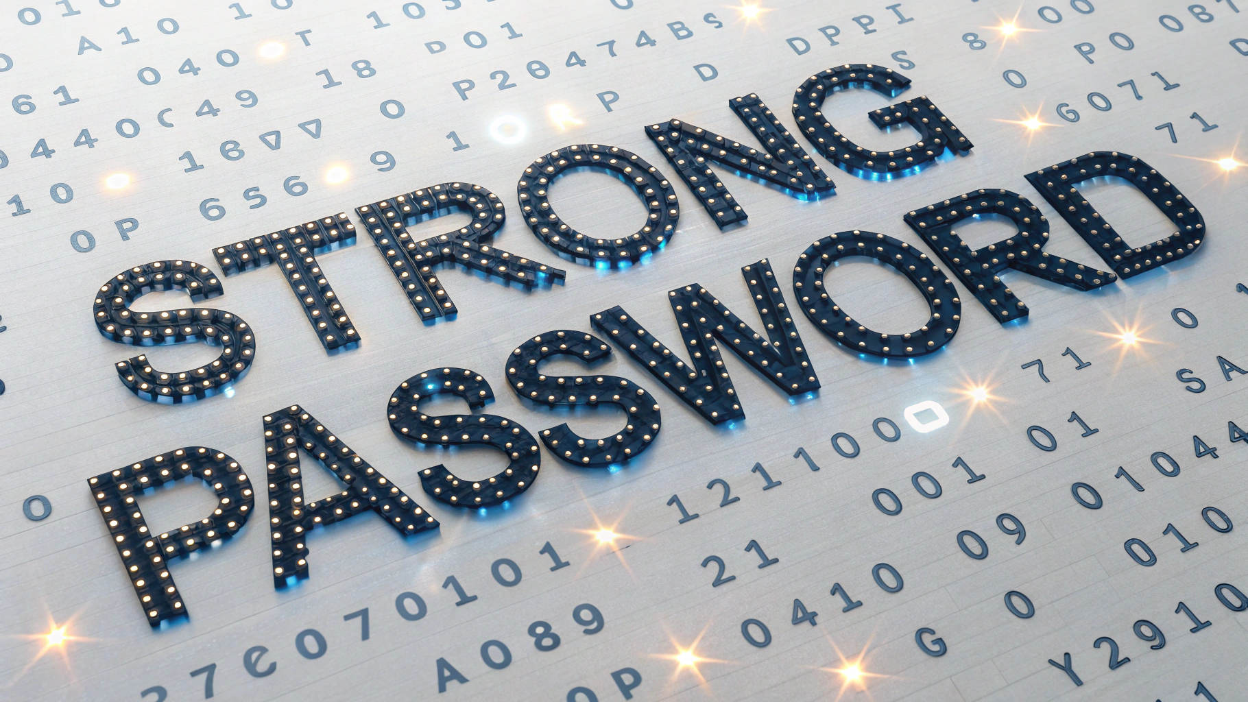 Illustration of strong password creation